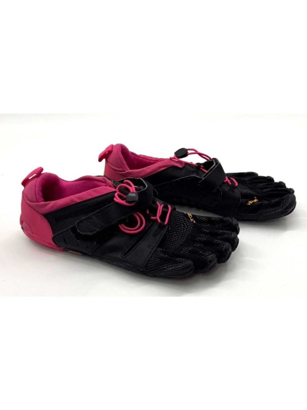 Vibram FiveFingers Womens V-Run Barefoot Shoes EU41 US9-9.5 Black & Pink Minimal
